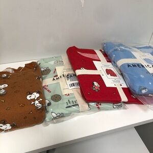 BRAND NEW American Eagle Snoopy Pajama Bundle